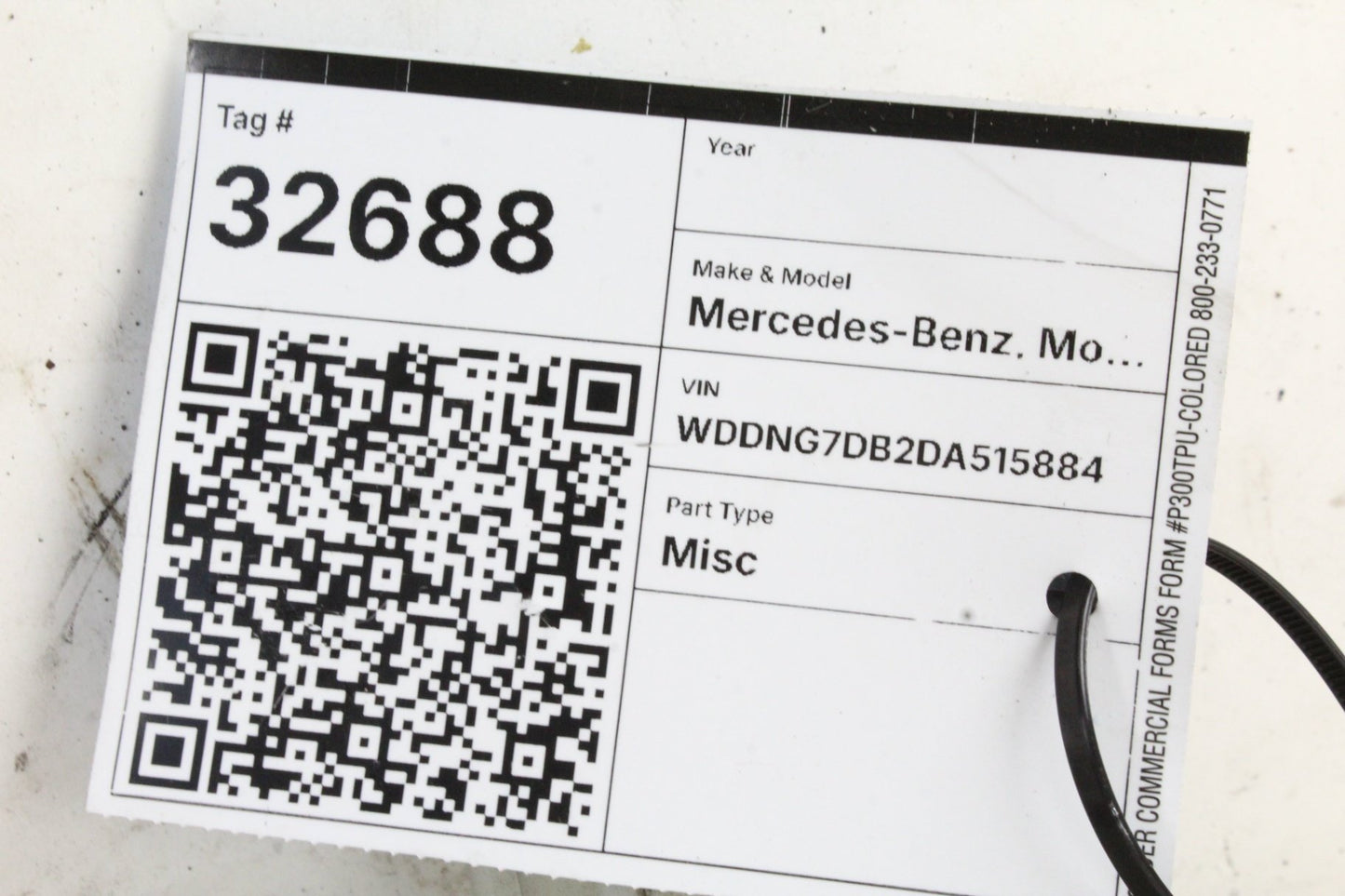 2013 Mercedes-Benz S550 W221 Sedan Coolant Overflow Reservoir 2045000549 Genuine