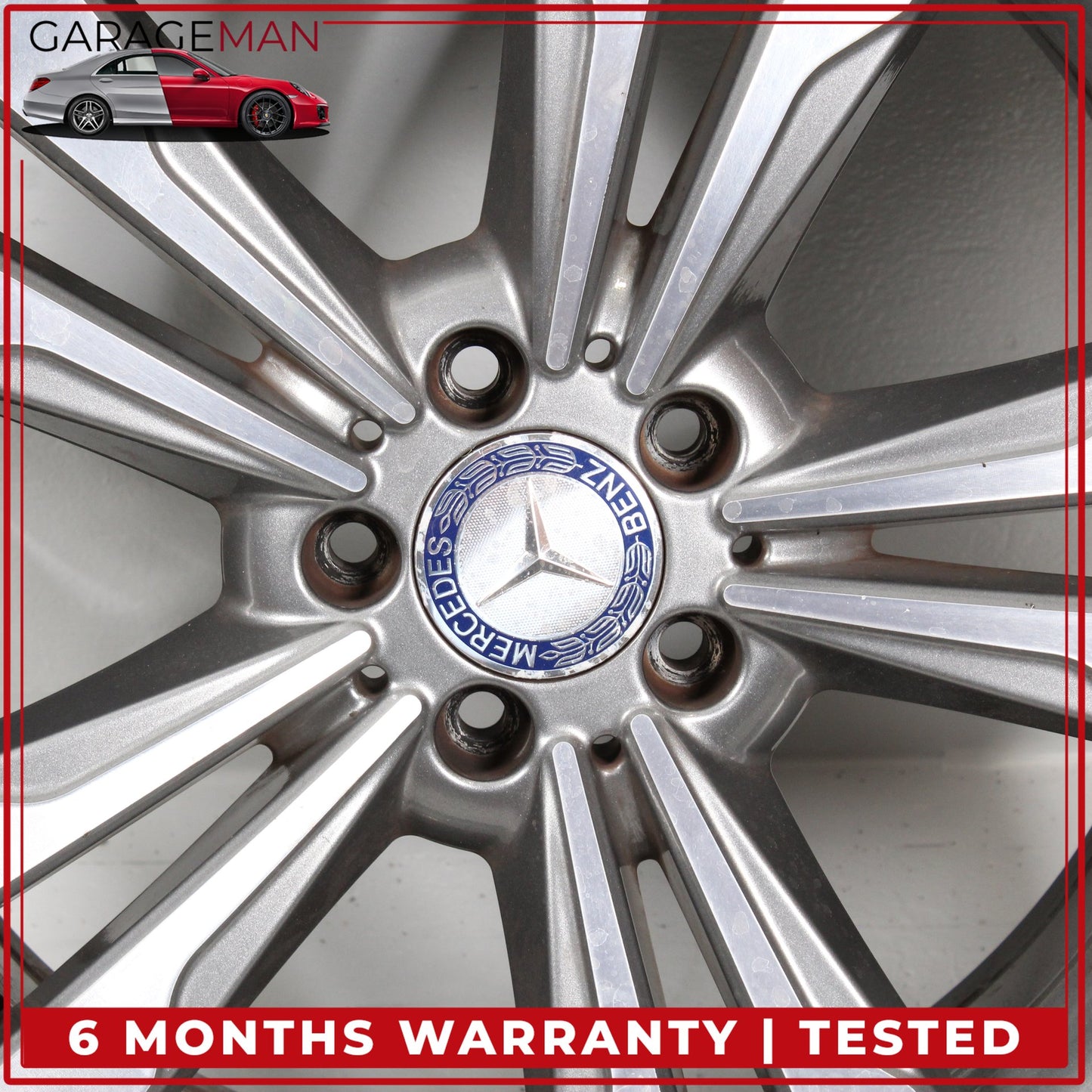 2014-2017 Mercedes W222 S550e S63 AMG Front Wheel Rim w/ Tire 8.5JX19H2 ET36 OEM