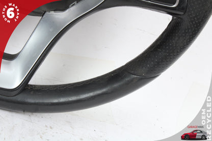 15-18 Mercedes-Benz C300 W205 Steering Wheel Black w/ Paddle Shifters 0004601803