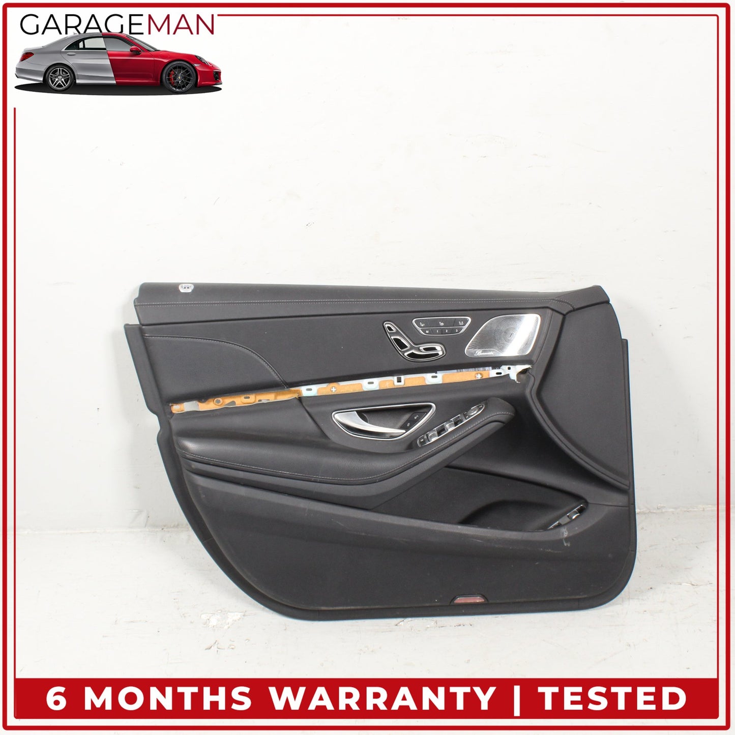 2014-2017 Mercedes W222 S550e Front Left Side Interior Door Trim Panel Black OEM