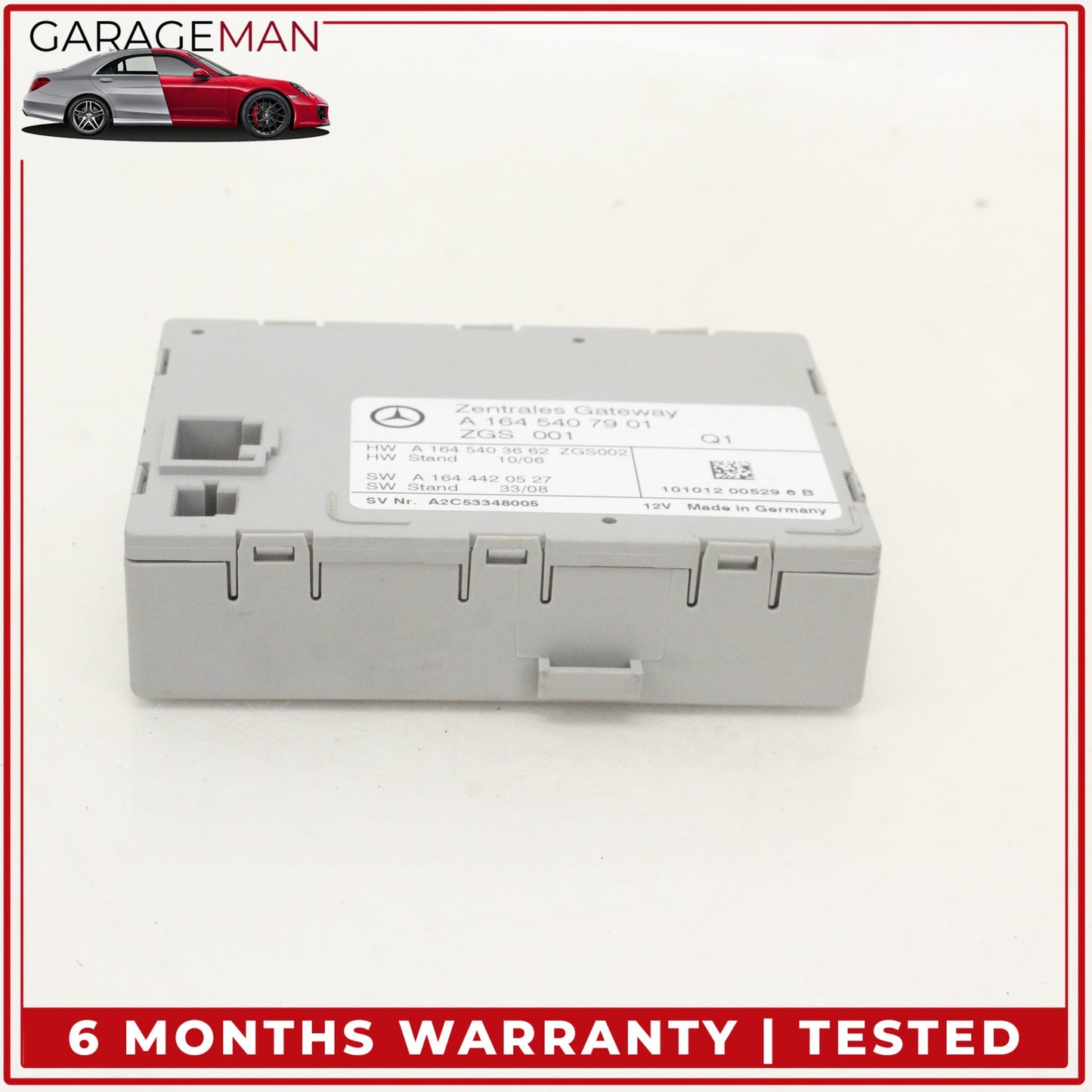 2006-2013 Mercedes W164 ML350 Central Gateway Control Module Unit 1645407901 OEM