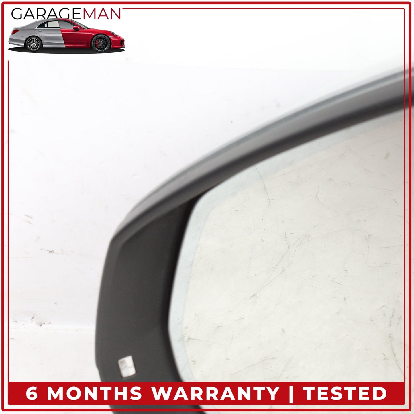 2017-2019 Audi Q7 Front Left Door Rear View Mirror w/ Camera Silver Metallic OEM