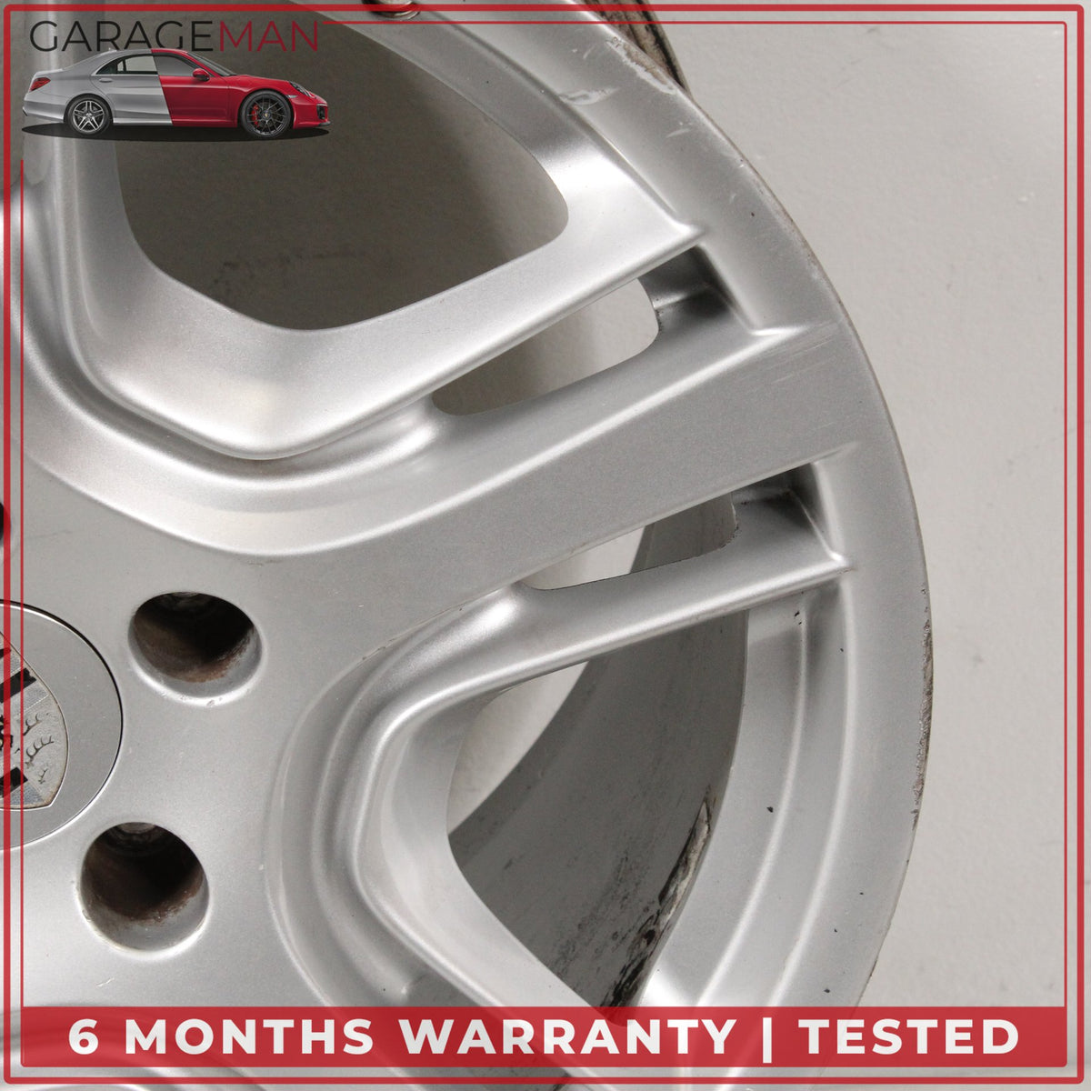 2010-2016 Porsche Panamera 970 10Jx19 ET61 Rear Wheel Rim Silver 97036216001 OEM
