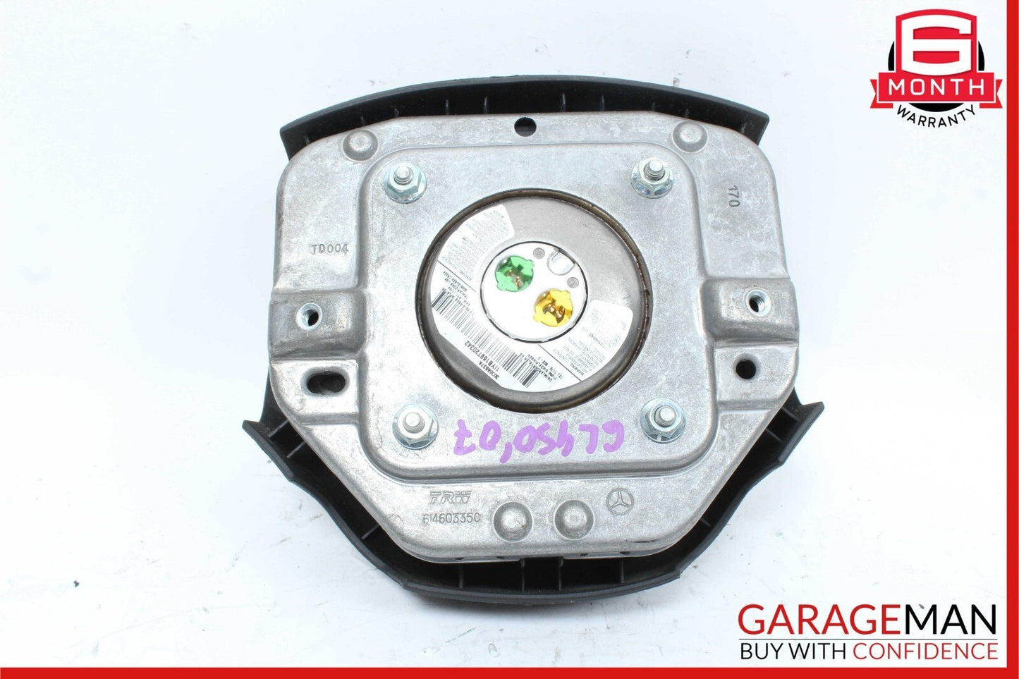 06-08 Mercedes X164 GL450 ML350 R350 Driver Steering Wheel Airbag Black OEM