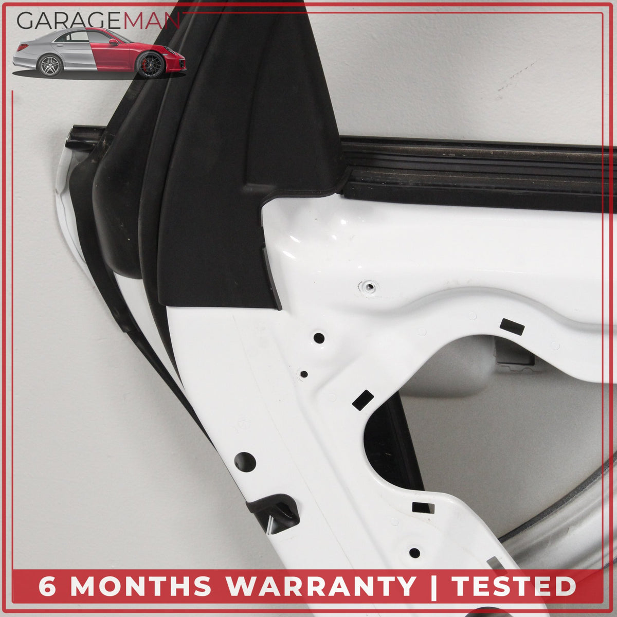 2011-2018 Audi A8 S8 Rear Left Driver Side Door Shell Glacier White Metallic OEM