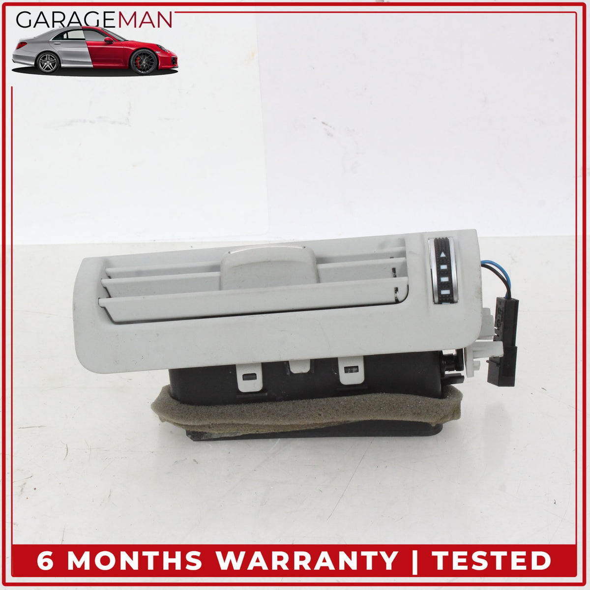 2011-2018 Audi A8 Rear Left and Right Side B Pillar AC A/C Air Vent Set Gray OEM
