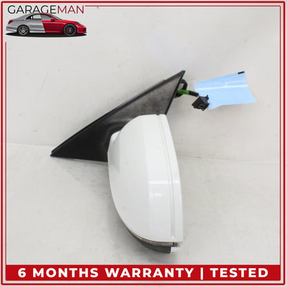 2009-2016 Audi A4 Front Left Driver Side Door Rear View Mirror White OEM
