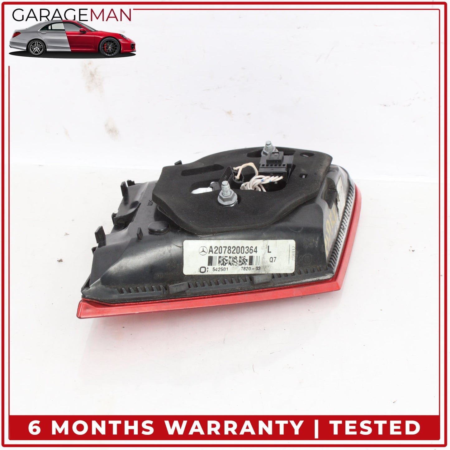 2010-2013 Mercedes W207 E350 Rear Left Inner Tail Light Lamp 2078200364 OEM