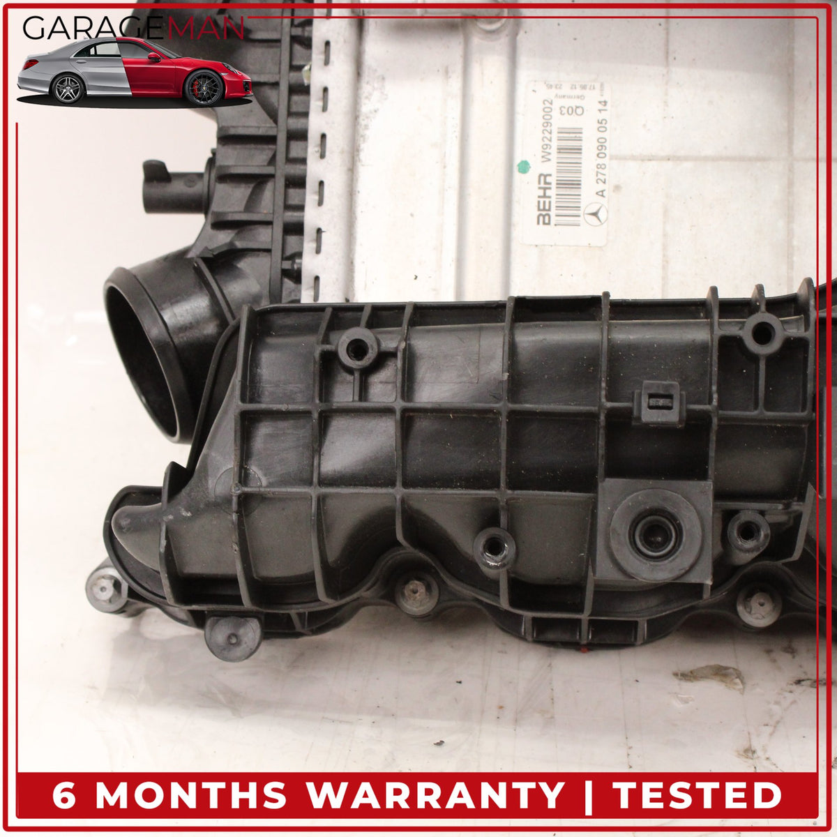 2011-2020 Mercedes C207 E550 Intercooler Radiator w/ Manifold Distributor OEM