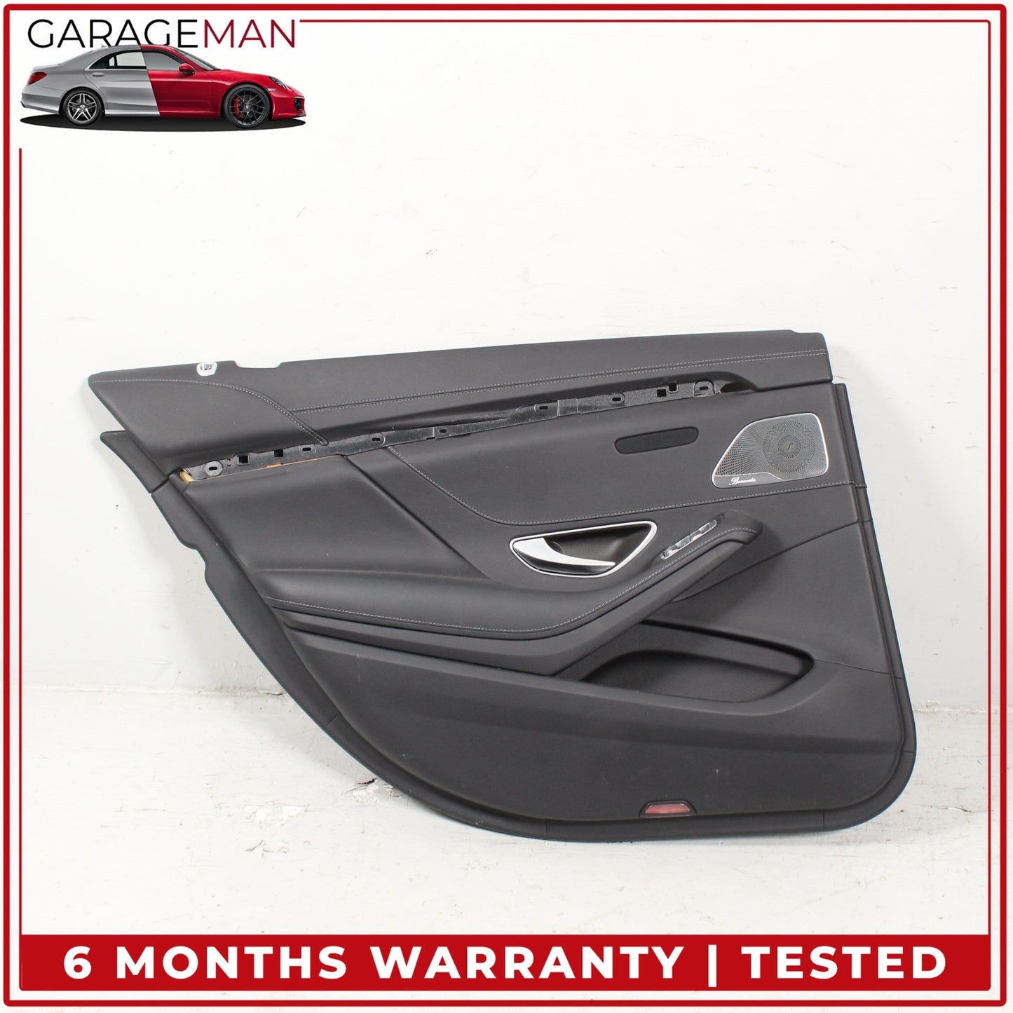 2014-2017 Mercedes W222 S550e Rear Left Side Interior Door Trim Panel Black OEM