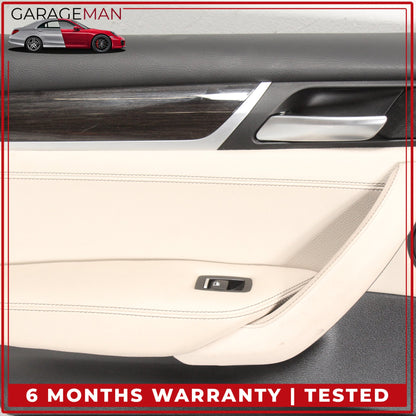 2011-2017 BMW X3 F25 Rear Left Driver Side Interior Door Trim Panel Beige OEM