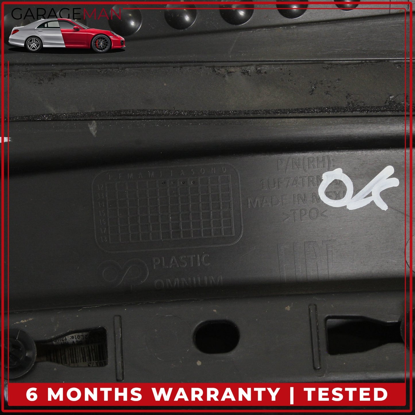2013-2019 Fiat 500e Right Side Skirt Rocker Panel Molding 1UF74TRMAA