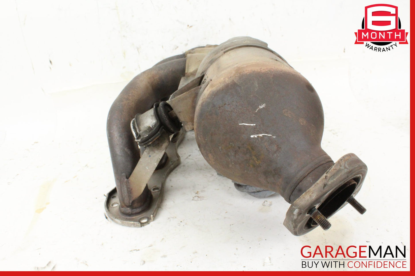 2014-2016 Porsche Cayman 981 Left Side Exhaust Manifold Catalytic Converter OEM