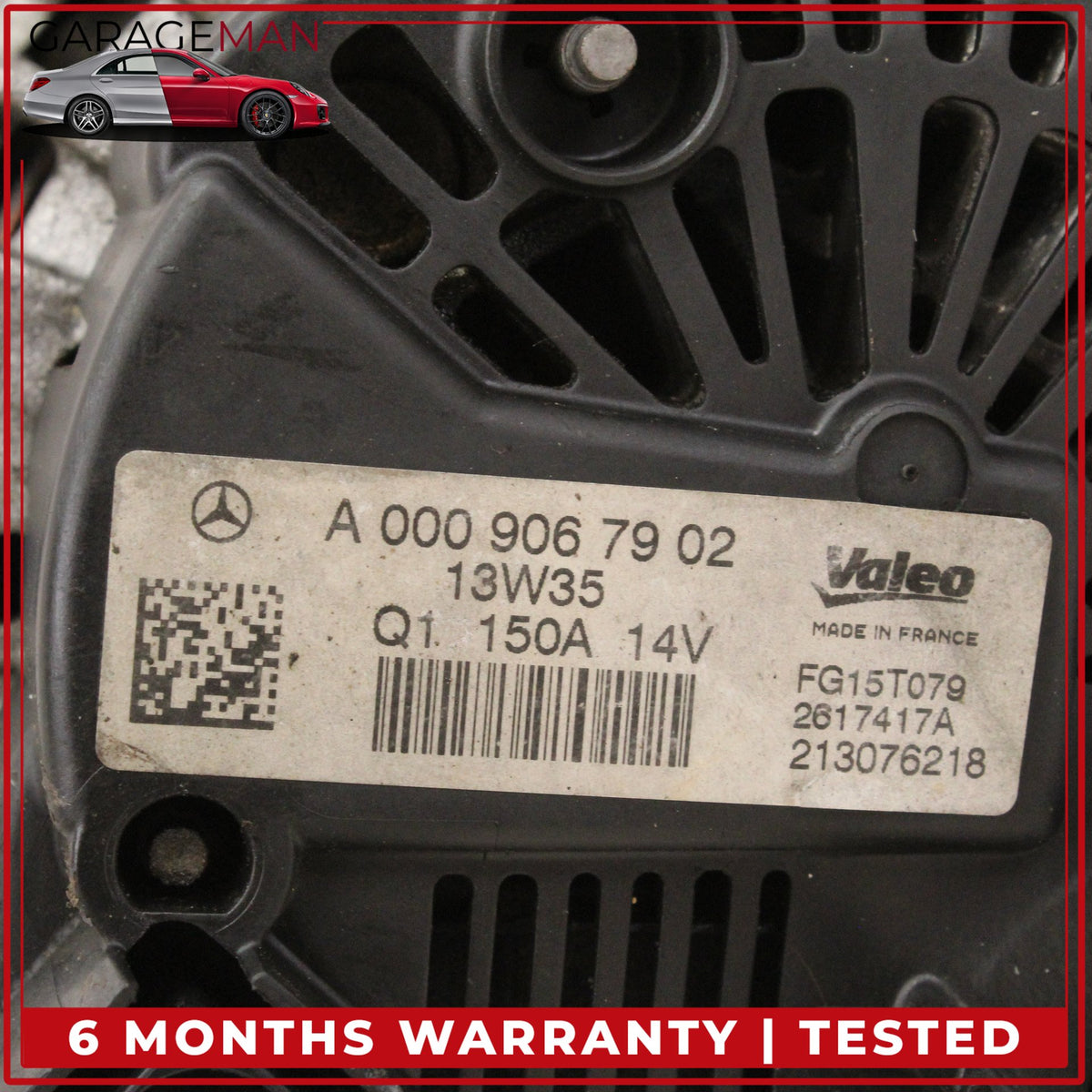 2012-2015 Mercedes W204 C250 SLK250 Engine Generator Alternator 0009067902 OEM