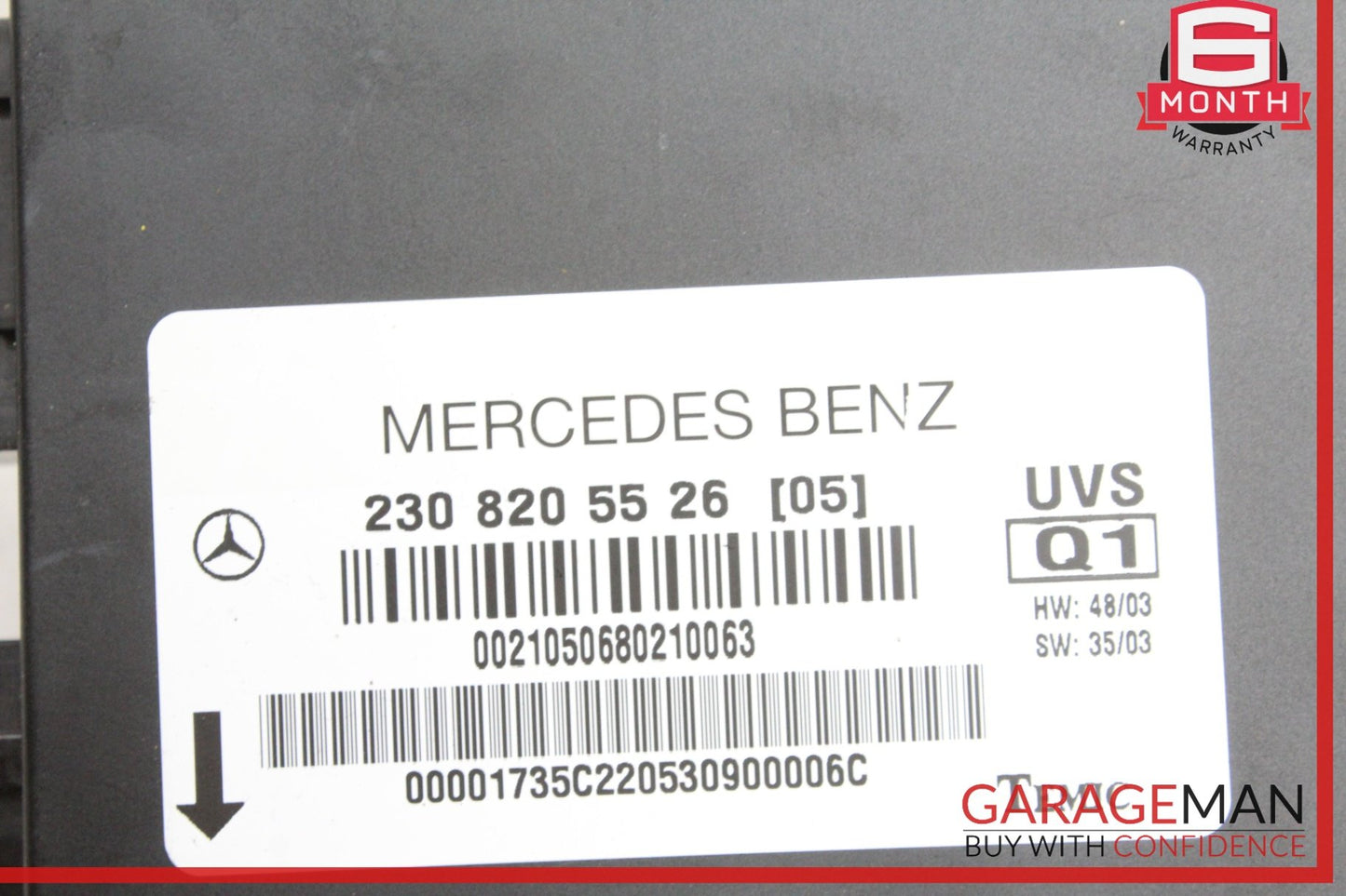 2003-2008 Mercedes SL500 R230 Roof Control Module 2308205526 Genuine