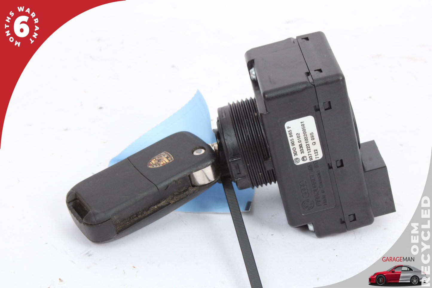 2008 Porsche Cayenne 9PA Ignition Switch Module w/ Key 3D0905865F Genuine