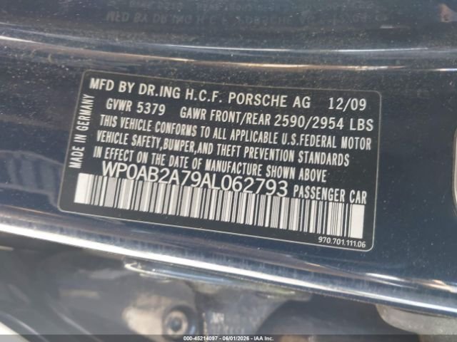 Parting Out- 2010 Porsche Panamera 970 4S- 257