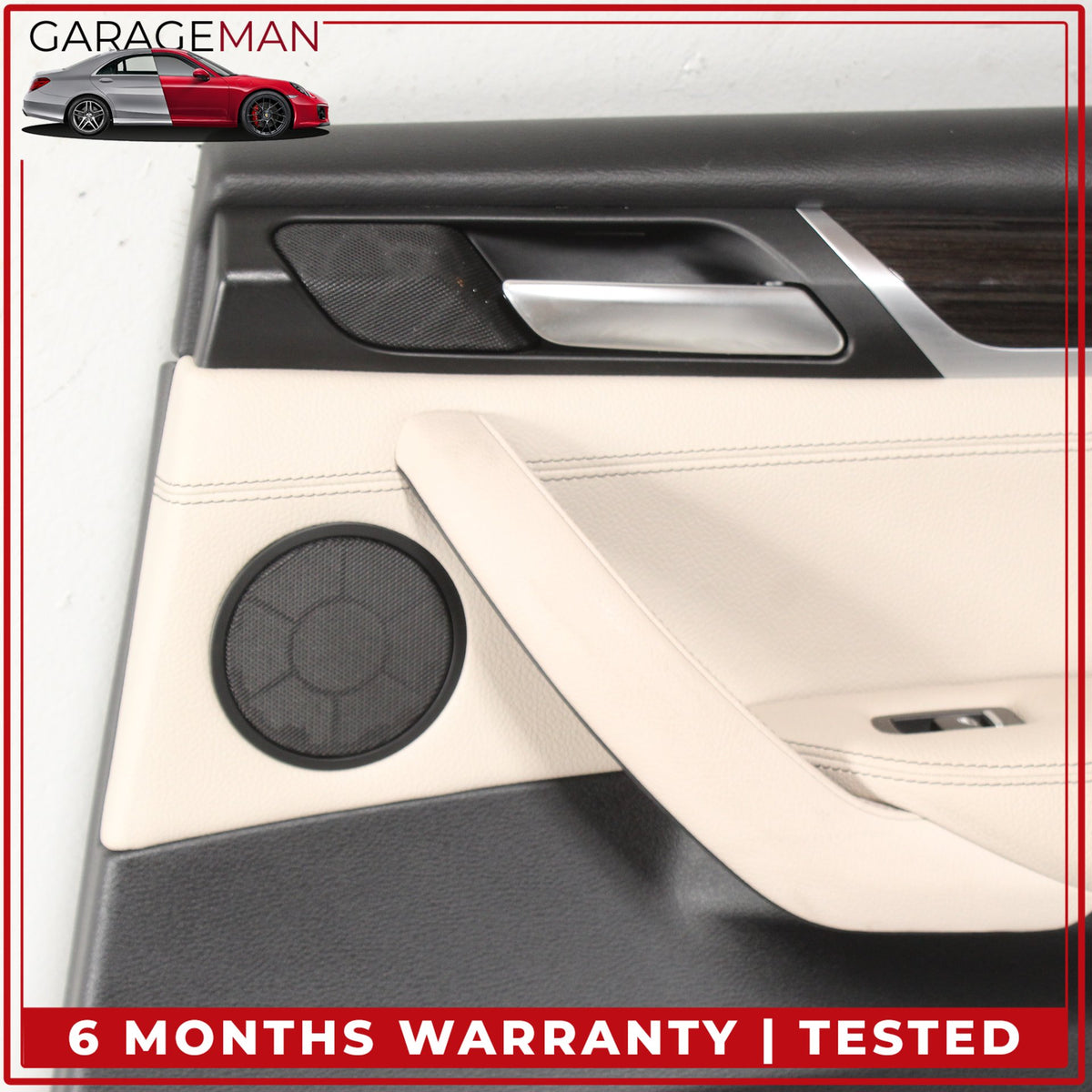 2011-2017 BMW X3 F25 SUV Rear Right Side Interior Door Trim Panel Beige OEM