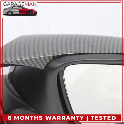 2012-2018 BMW 328i F30 Front Right Side Door Rear View Mirror Carbon Fiber OEM