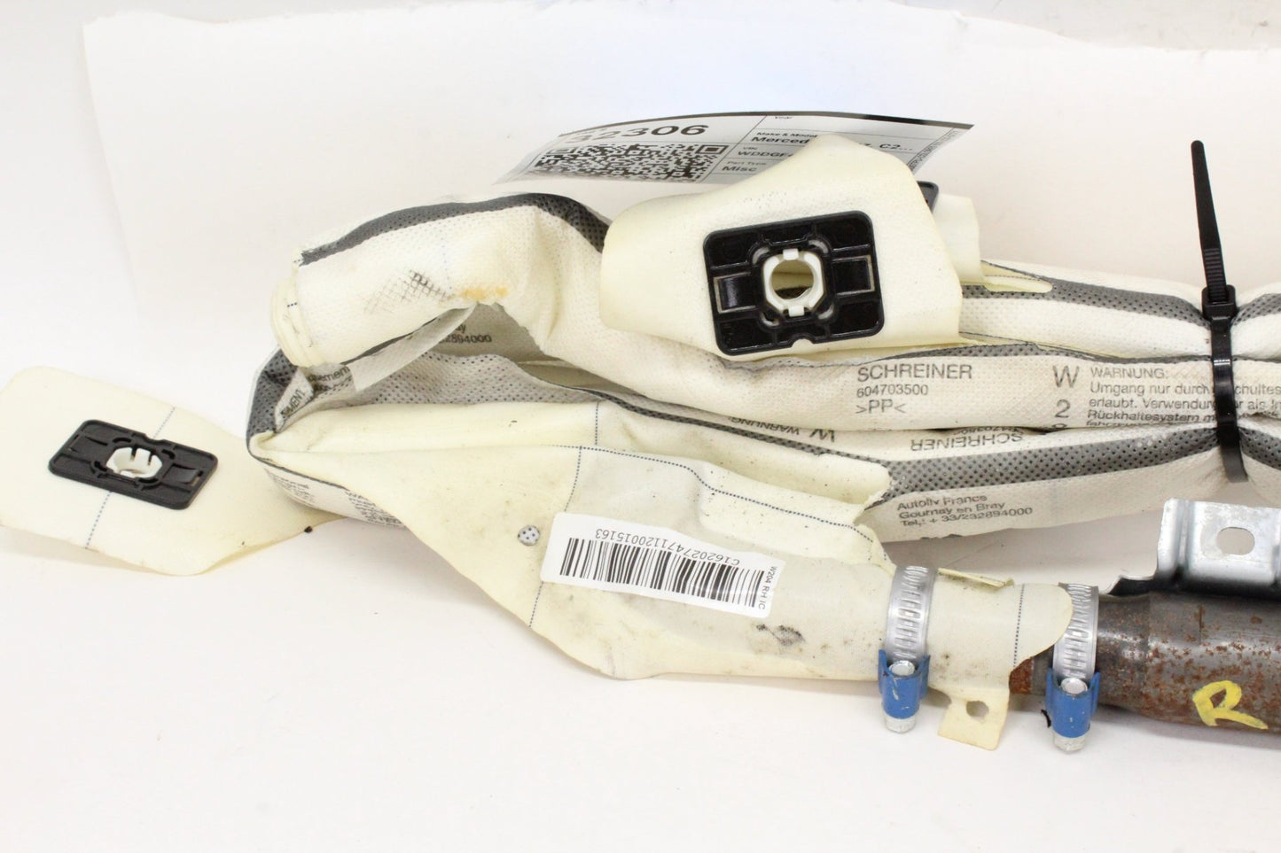 2008-2014 Mercedes C250 W204 Right Roof Curtain Air Bag 2048600605