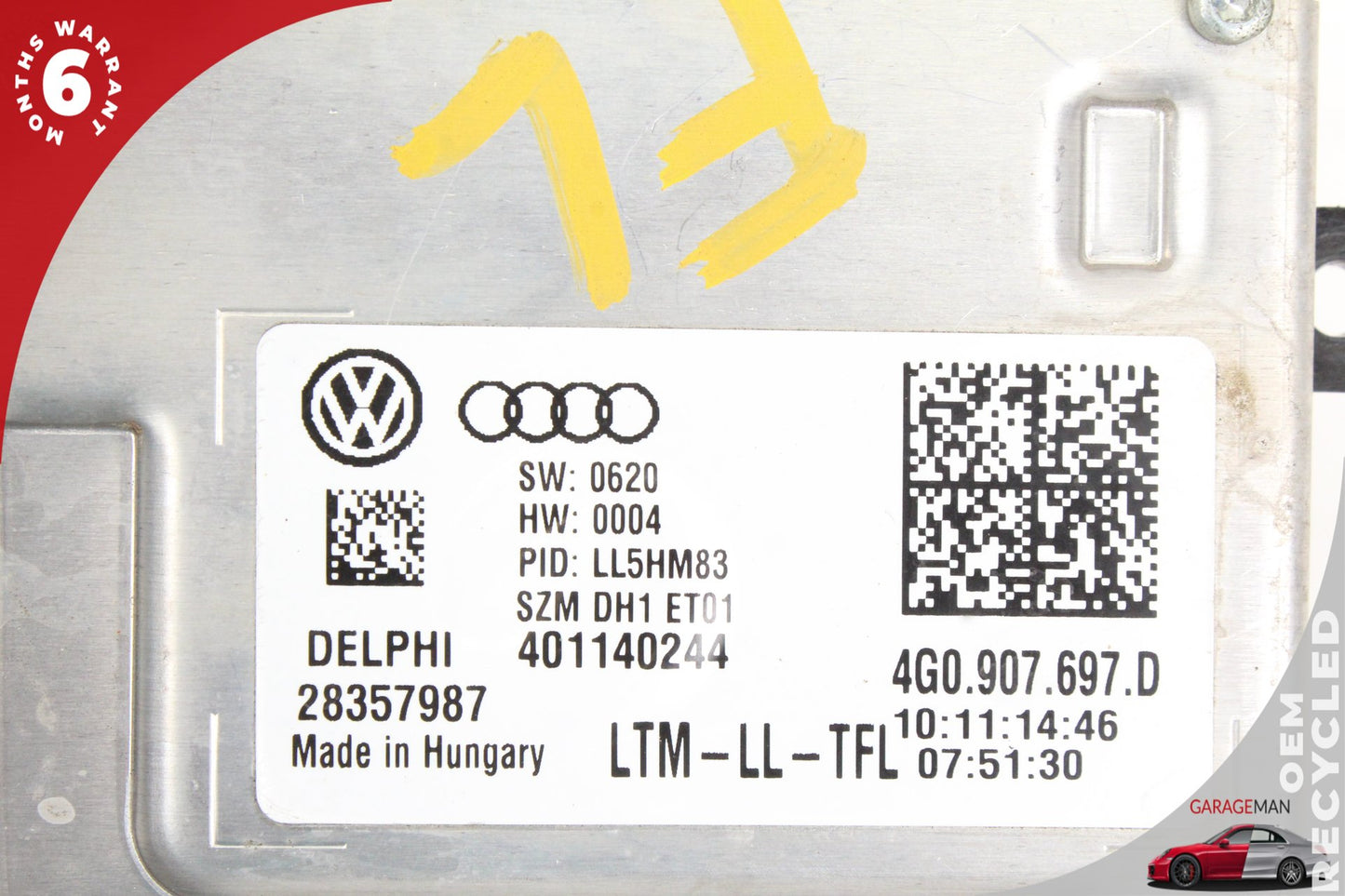 2013-2017 Audi A5 SQ5 LED DRL Head Light Headlight Ballast Module 4G0907697D OEM
