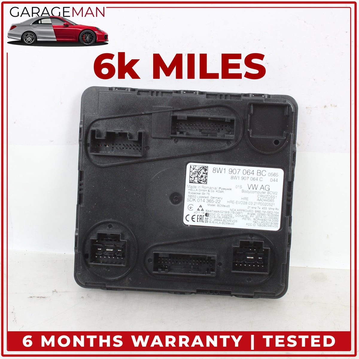 2017-2024 Audi A4 A5 S4 S5 Rear BCM Comfort Body Control Module 8W1907064BC OEM