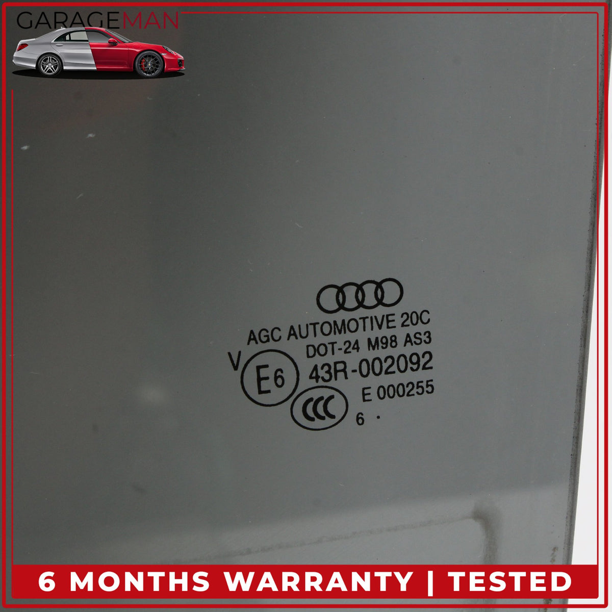 2017-2024 Audi Q7 Rear Left Driver Side Door Window Glass 4M0845025B OEM