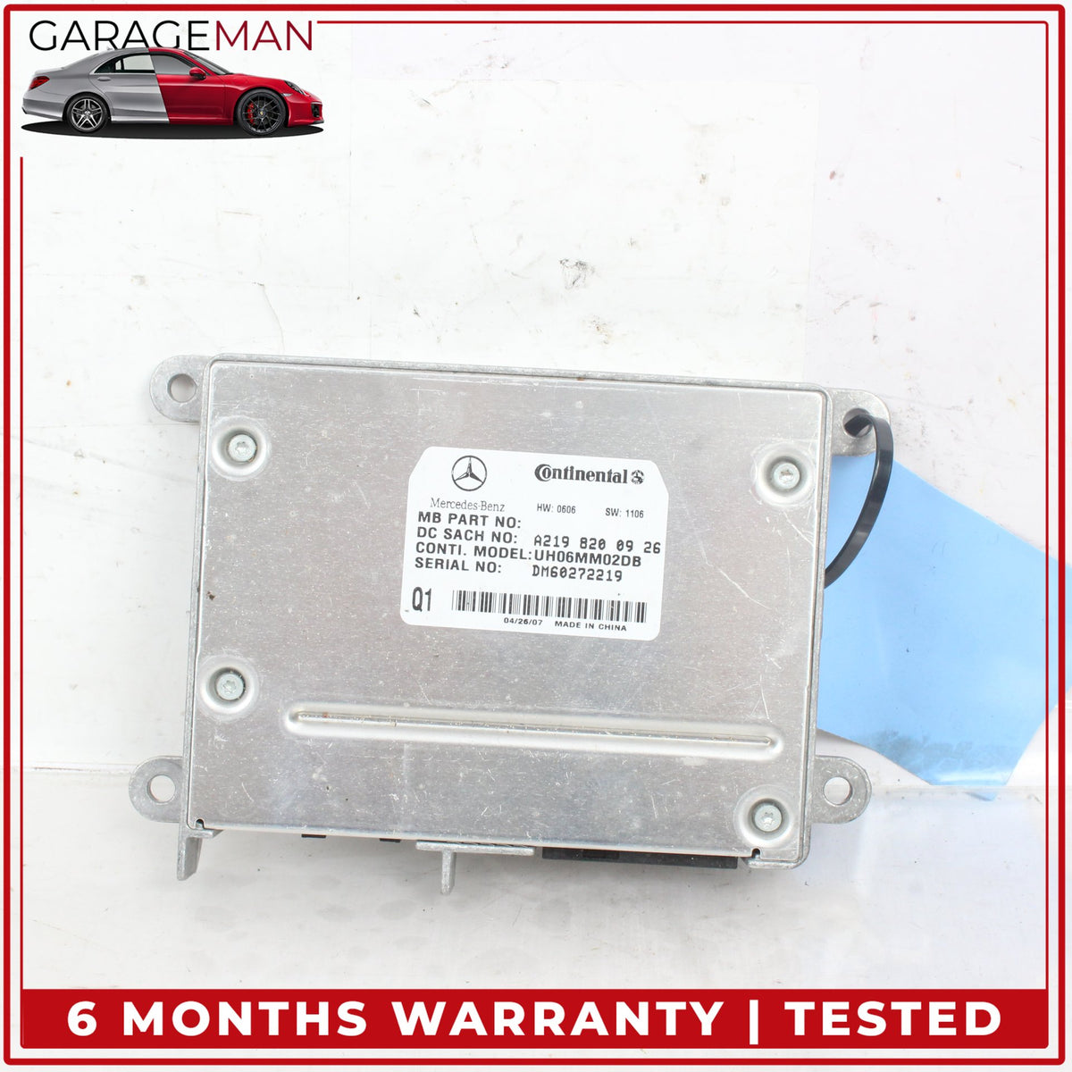 2006-2012 Mercedes W164 ML350 Communication Control Module Unit 2198200926 OEM
