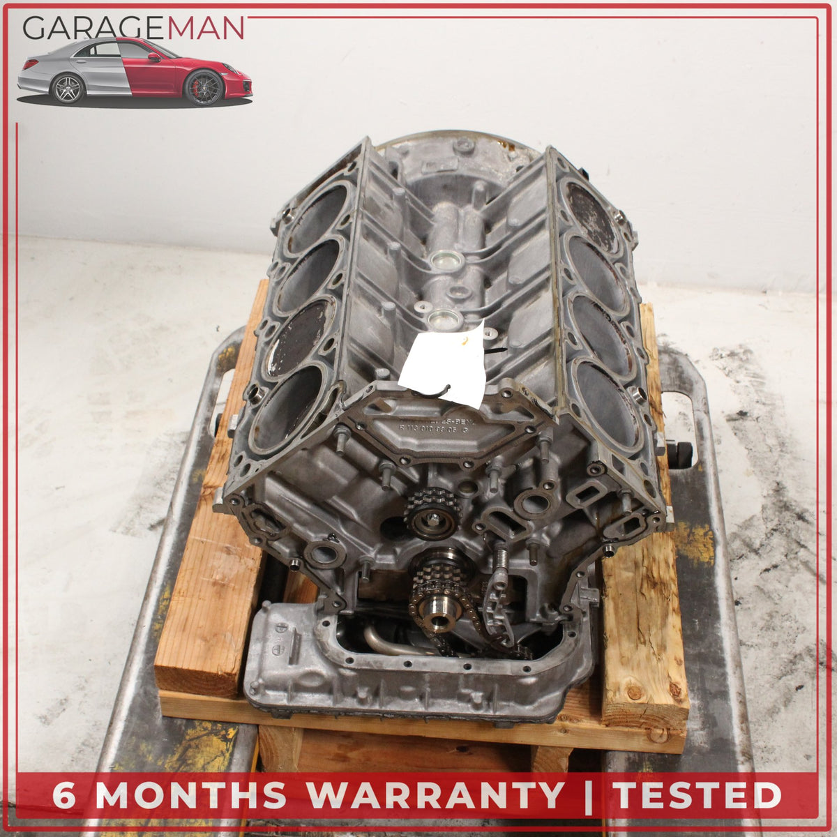 1999-2006 Mercedes R230 SL500 CLK500 E500 Engine Cylinder Block 1130101605 OEM