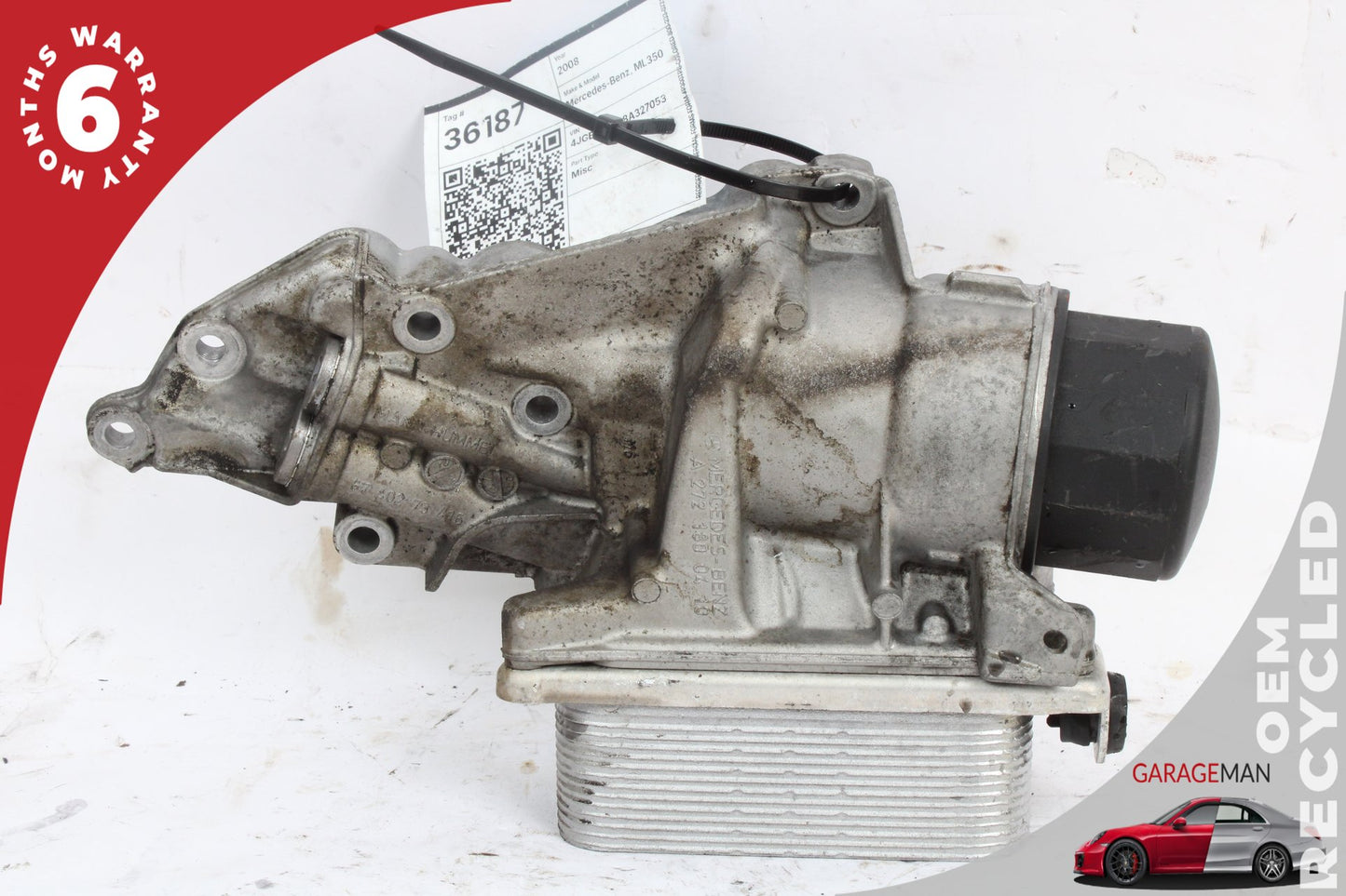 2005-2013 Mercedes W164 ML350 CLK350 Oil Filter Cooler Housing 2721800510 OEM
