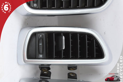 2011-2018 Porsche Cayenne 958 Front Dash Center Left &amp; Right AC Air Vent Set OEM