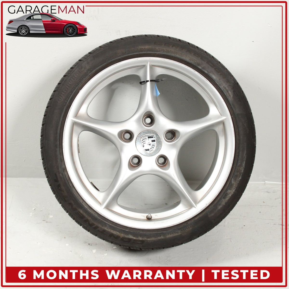 1998-2005 Porsche 911 996 Rear Wheel Rim w/ Continental Tire 10JX18 ET65 OEM