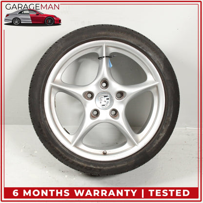 1998-2005 Porsche 911 996 Rear Wheel Rim w/ Continental Tire 10JX18 ET65 OEM