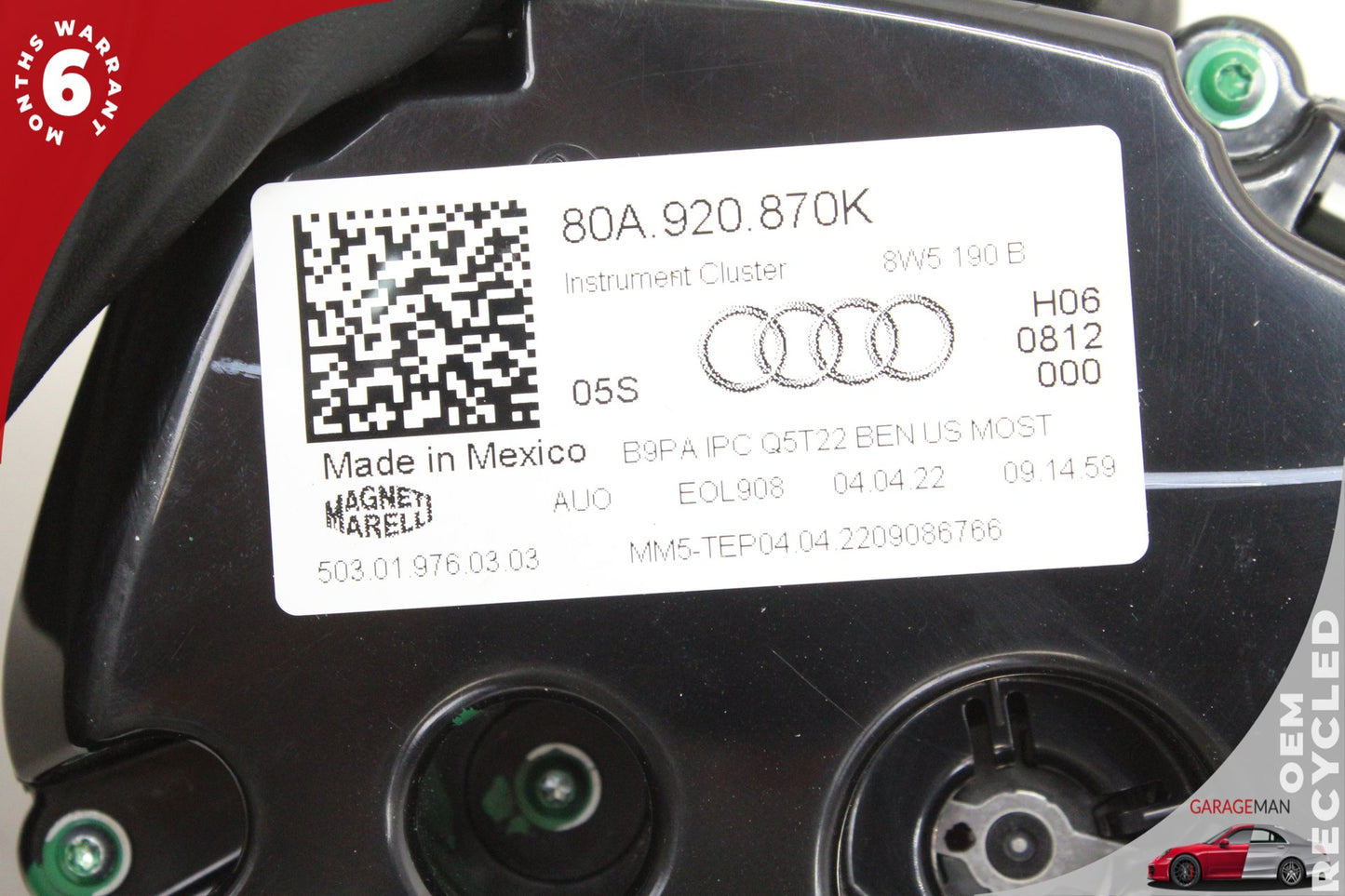 2023 Audi Q5 SUV Speedometer Instrument Cluster 80A920870K