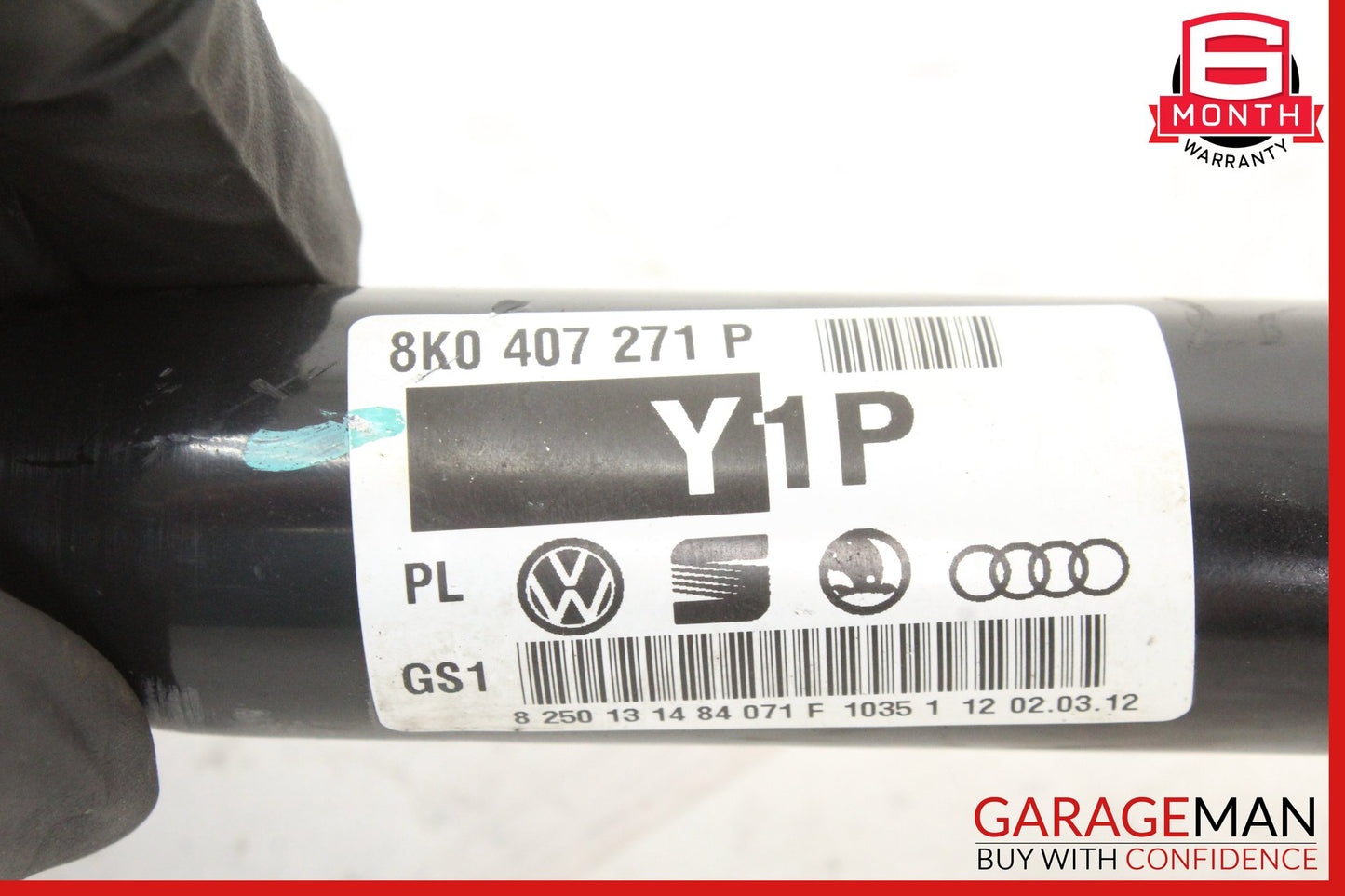 2008-2012 Audi A5 Front Left or Front Right Side CV Axle 8K0407271P OEM