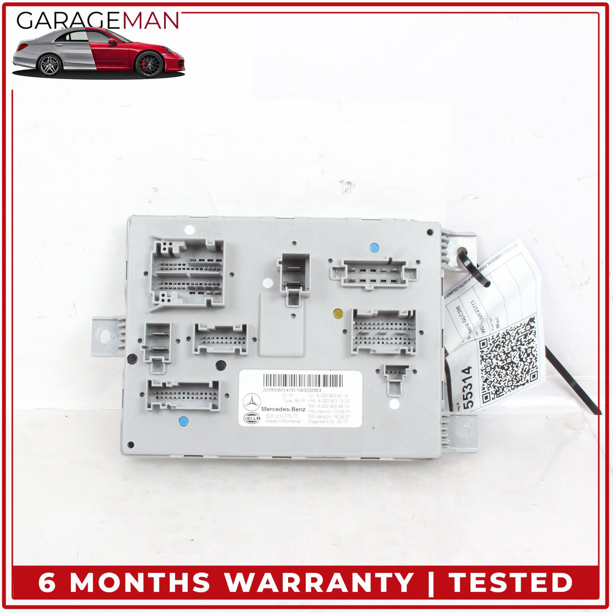 2016-2019 Mercedes X253 GLC300 Rear SAM Control Module Signal Acquisition OEM