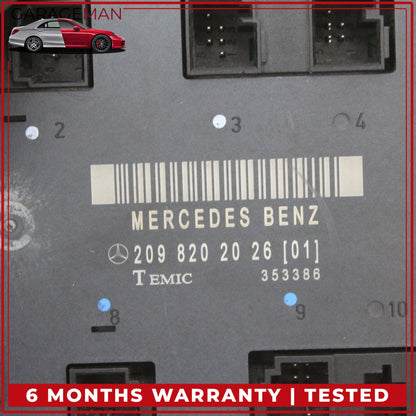 2003-2009 Mercedes-Benz CLK350 W209 Coupe Right Front Door Control Module 2098202026 OEM