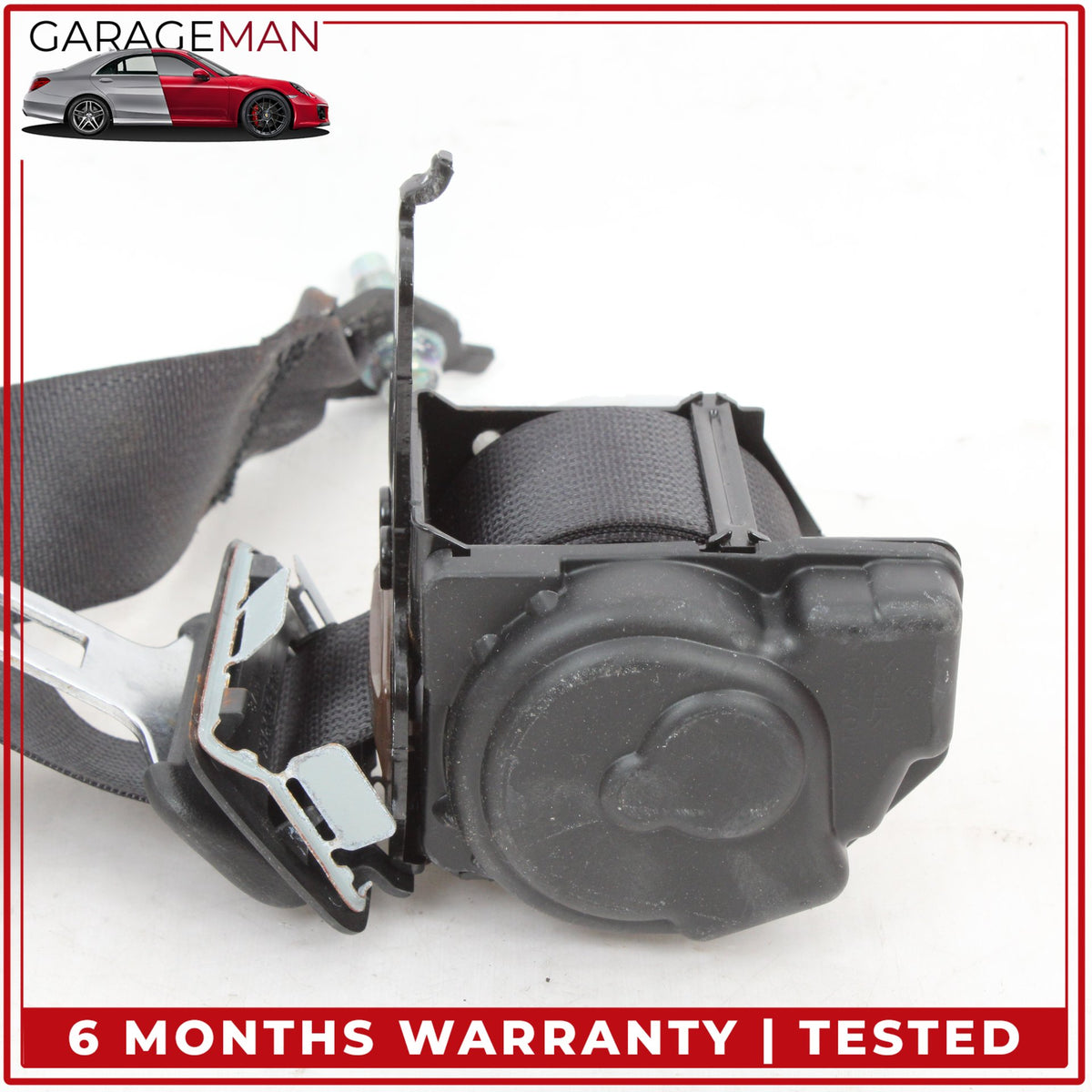 2014-2024 Infiniti Q50 V37 Sedan Rear Right Passenger Side Seat Belt Black OEM