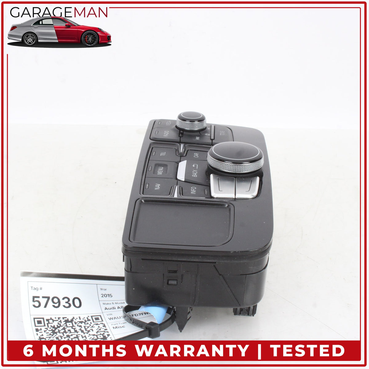 2011-2018 Audi A8 S8 MMI Radio Multimedia Control Switch Panel 4H1919600H OEM
