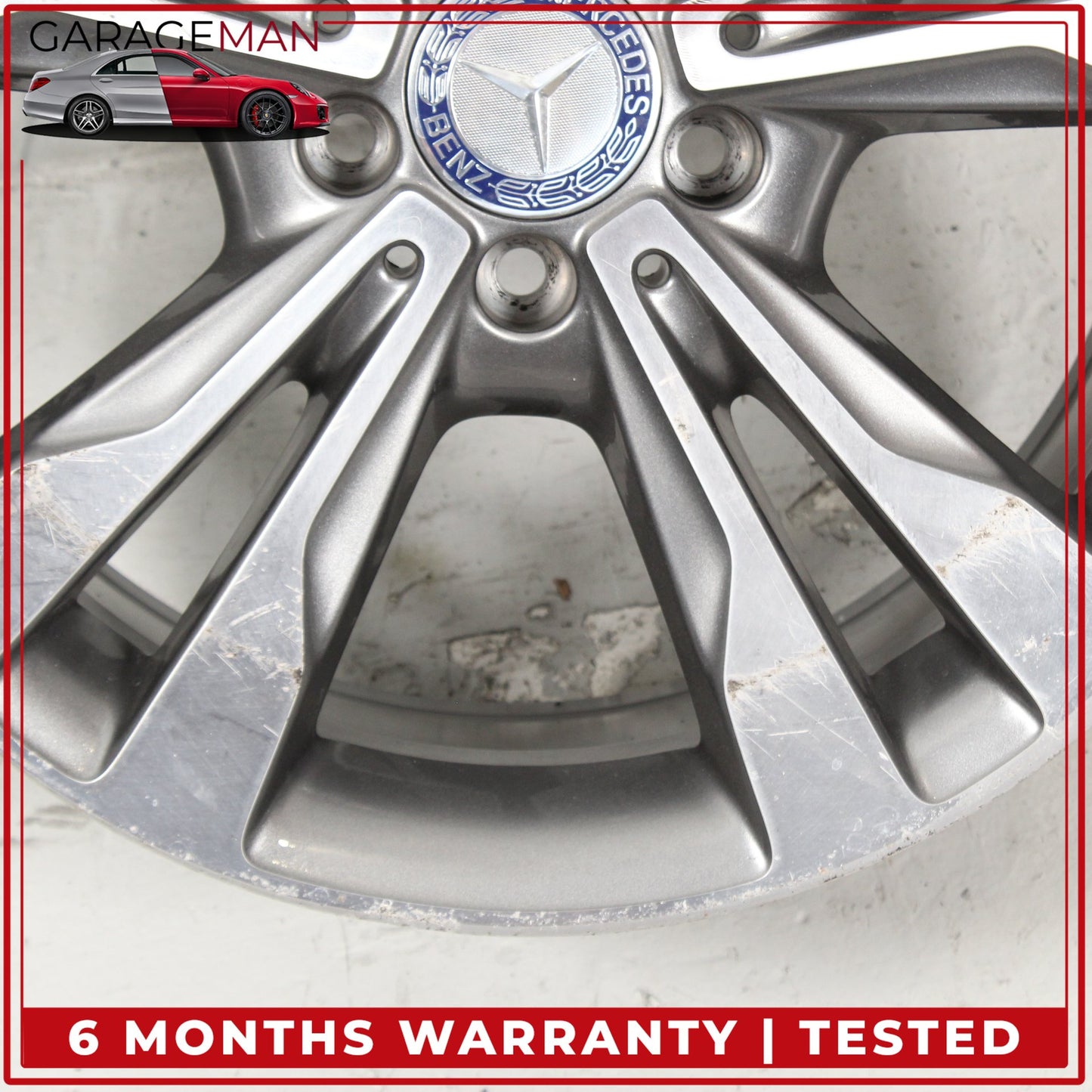 2015-2023 Mercedes W205 C300 Rear Wheel Rim 8.5Jx18H2 ET56 2054012902 OEM