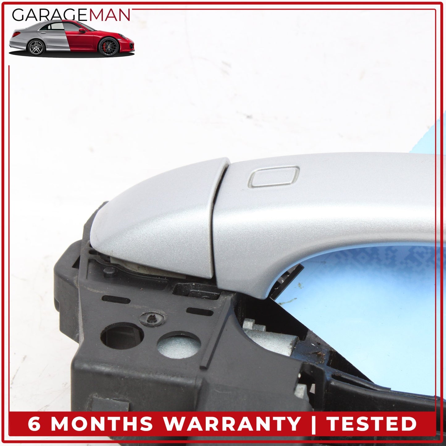 2017-2024 Audi Q7 Right Passenger Side Exterior Door Handle Silver Metallic OEM
