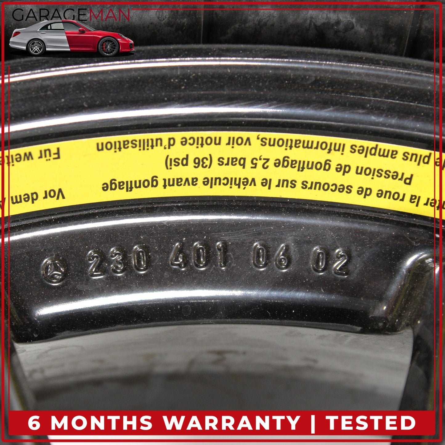 2003-2012 Mercedes R230 SL500 Emergency Spare Tire Wheel Donut Rim 17" 17 OEM