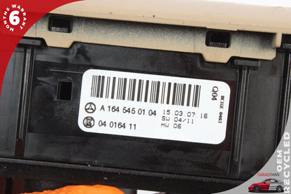 2006-2013 Mercedes W164 ML350 Front Left Side Headlight Control Switch w/ Trim