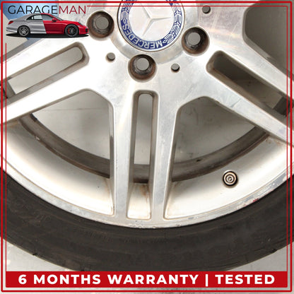 2008-2014 Mercedes W204 Rear Wheel Rim w/ Tire 8.5Jx17H2 ET58 2044014602 OEM