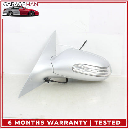 2005-2008 Mercedes R171 SLK280 Left Door Rear View Mirror Silver Metallic OEM