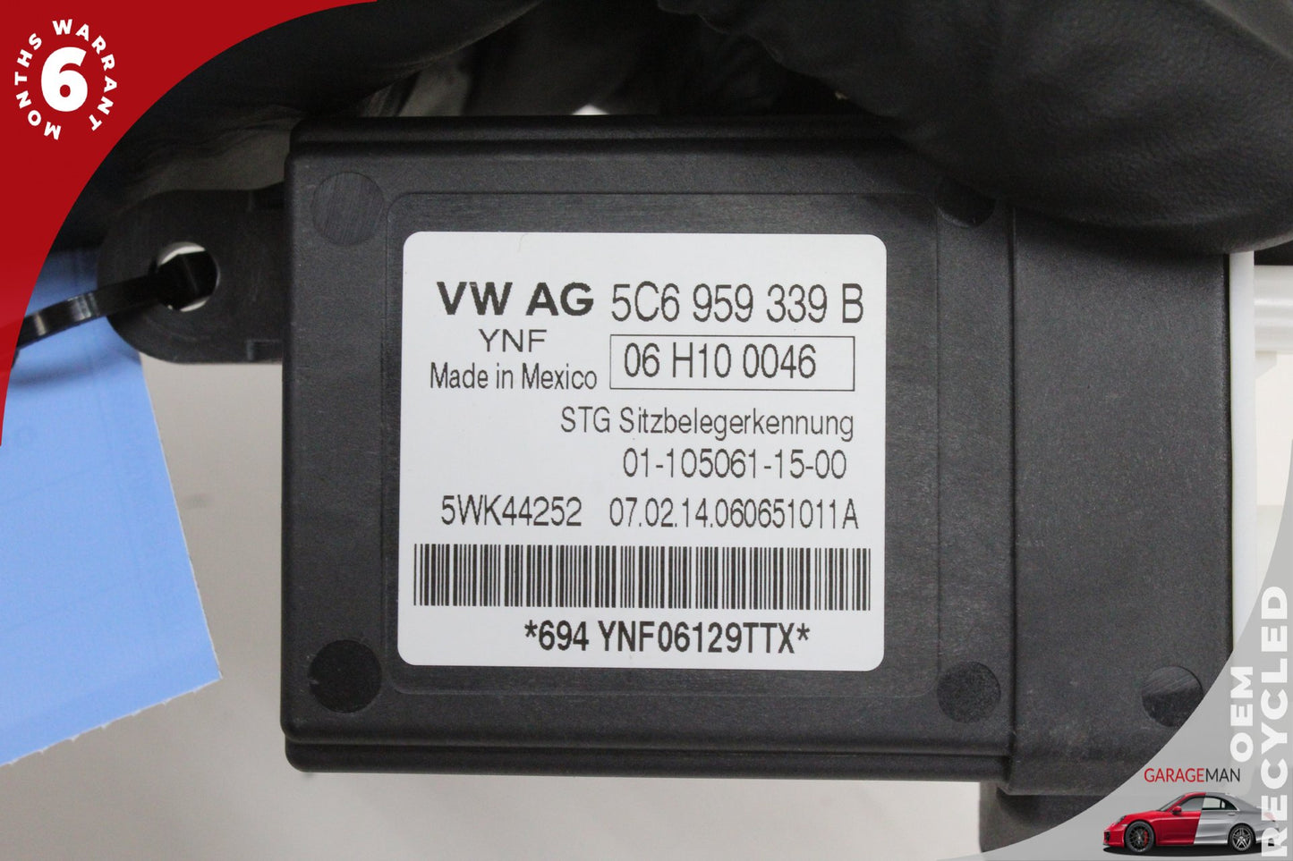 2012-2018 Audi A6 A7 Front Right Seat Occupant Detection Module 5C6959339B OEM