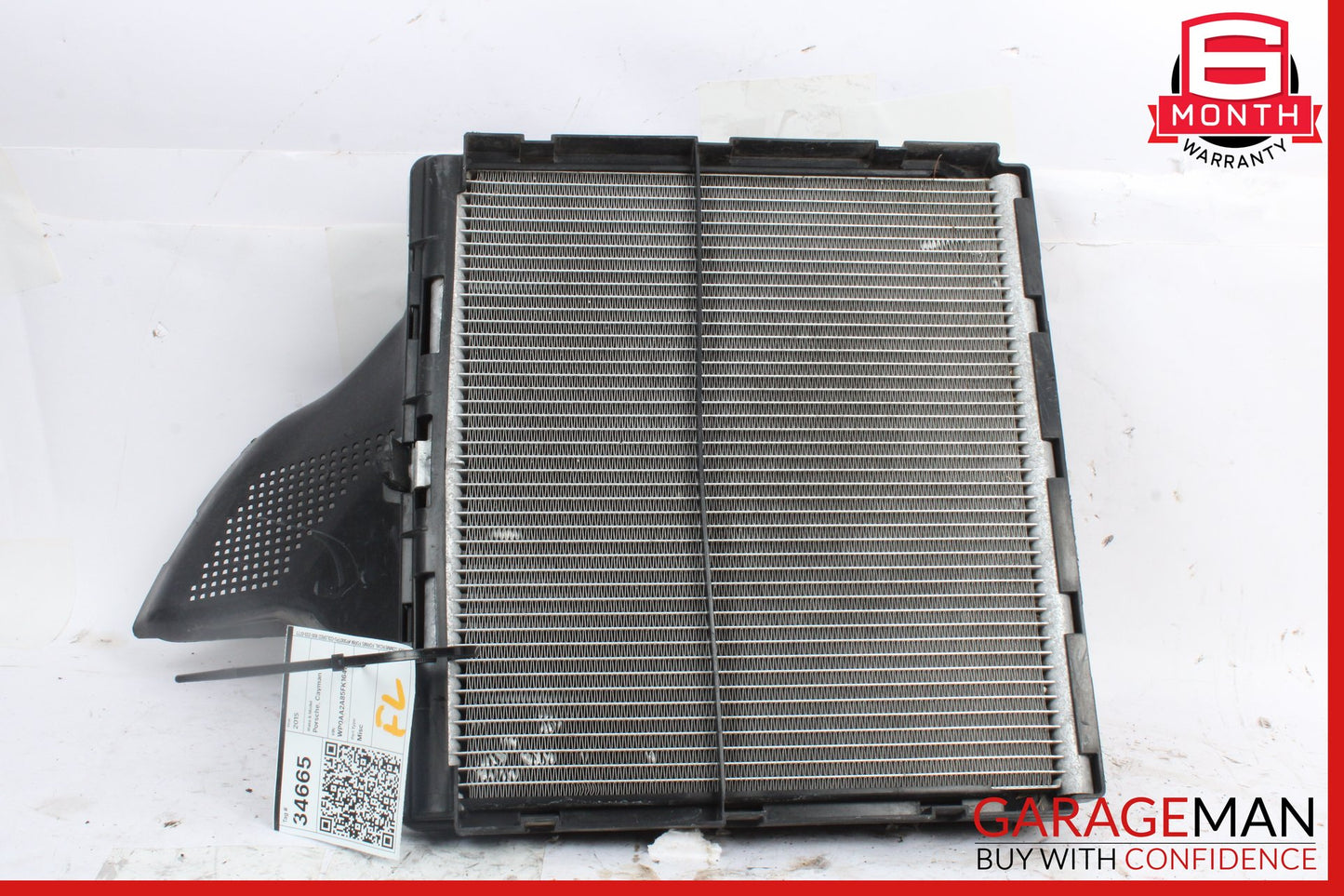 2014-2016 Porsche Cayman 981 Front Left Driver Side Cooling Radiator w/ Air Duct