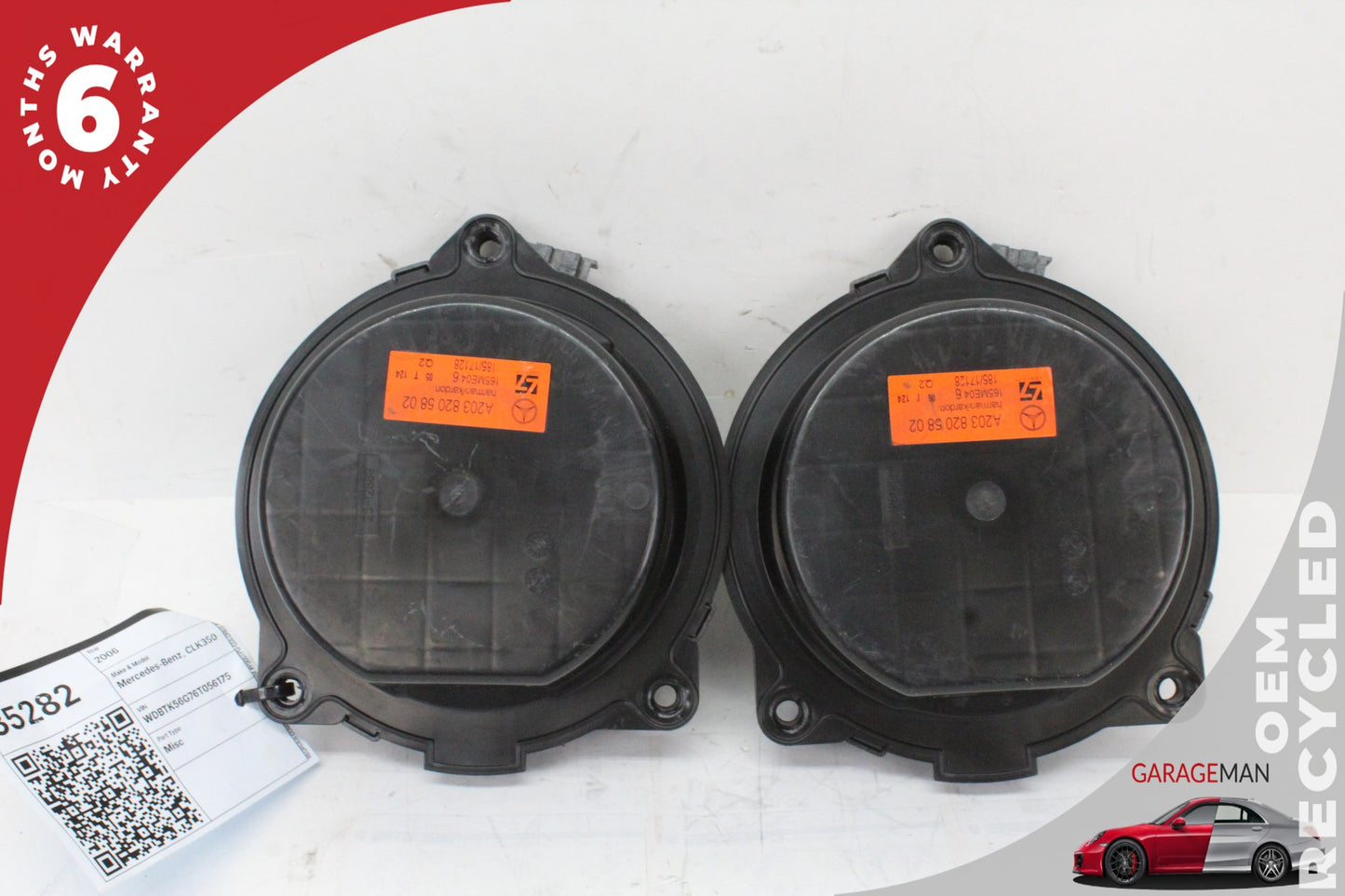 2001-2009 Mercedes W209 CLK350 Rear Left and Right Side Door Speaker Set OEM