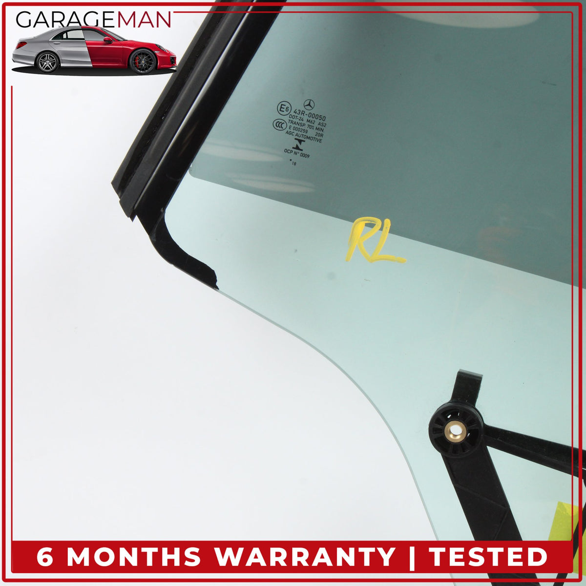 2018-2023 Mercedes W213 E450 Rear Left Side Quarter Window Glass 2386705300 OEM