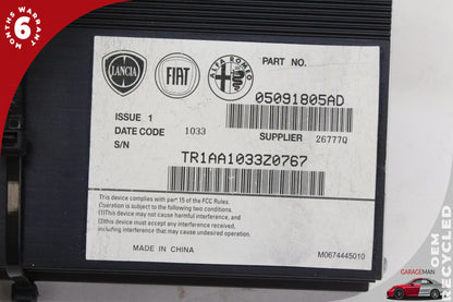 2012-2017 Fiat 500e Audio Radio Sound System Amplifier AMP 05091805AD OEM